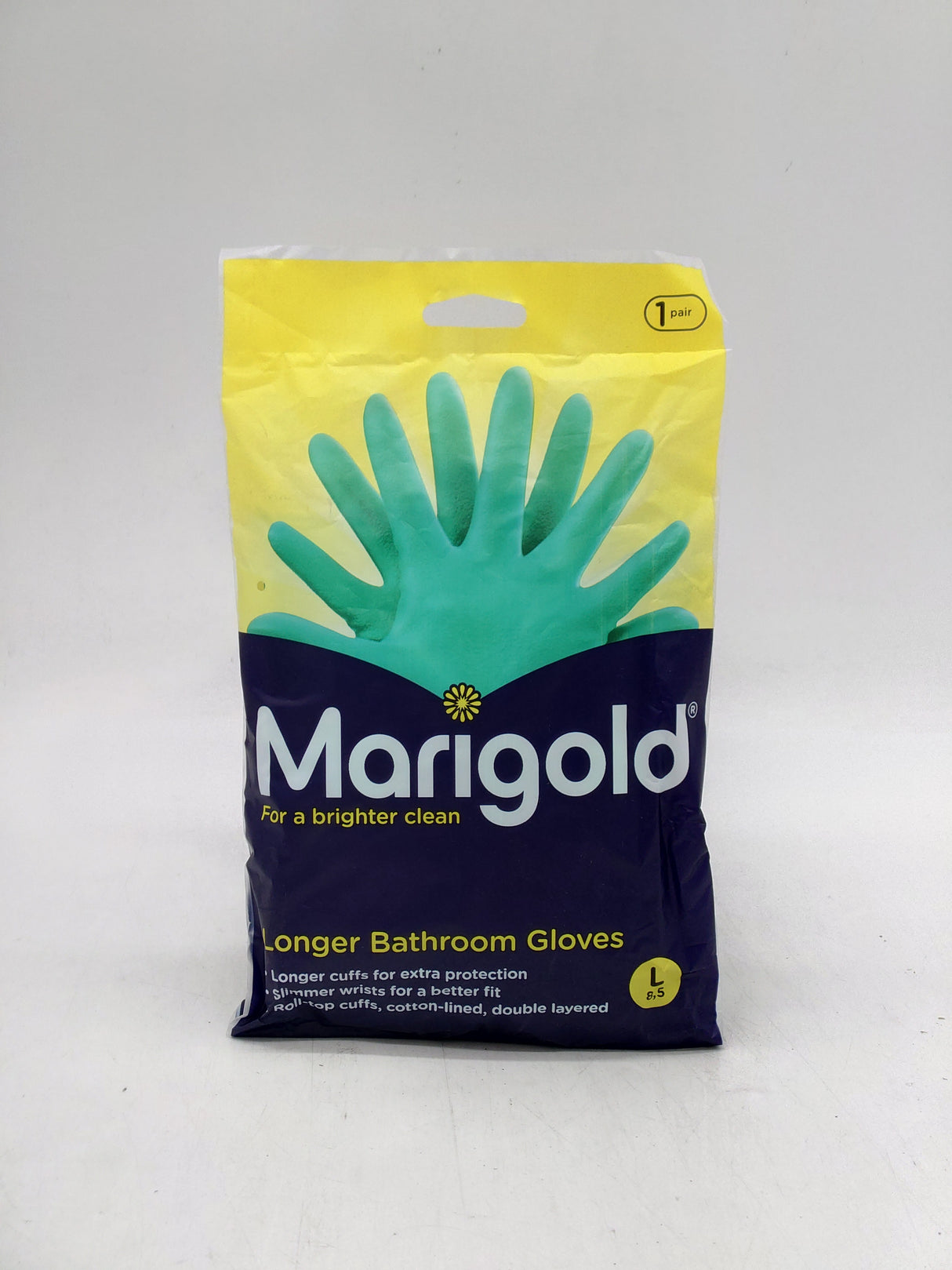 Marigold rubber gloves - bathroom (L)