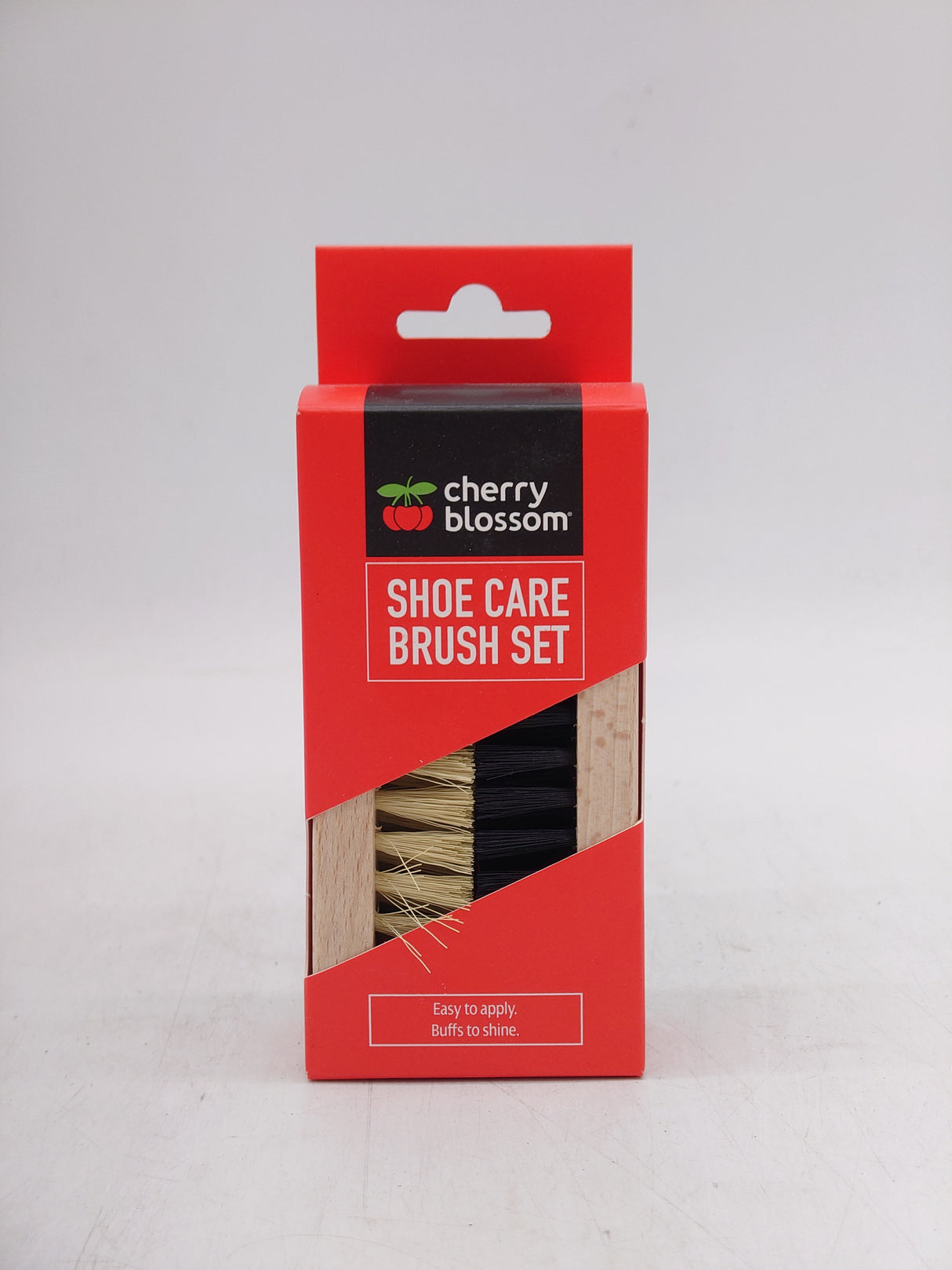 Cherry blossom shoe care brush set