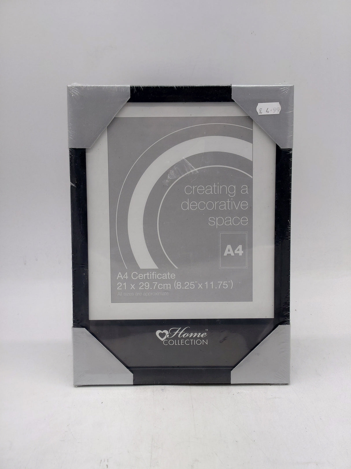 A4 certificate frame - black