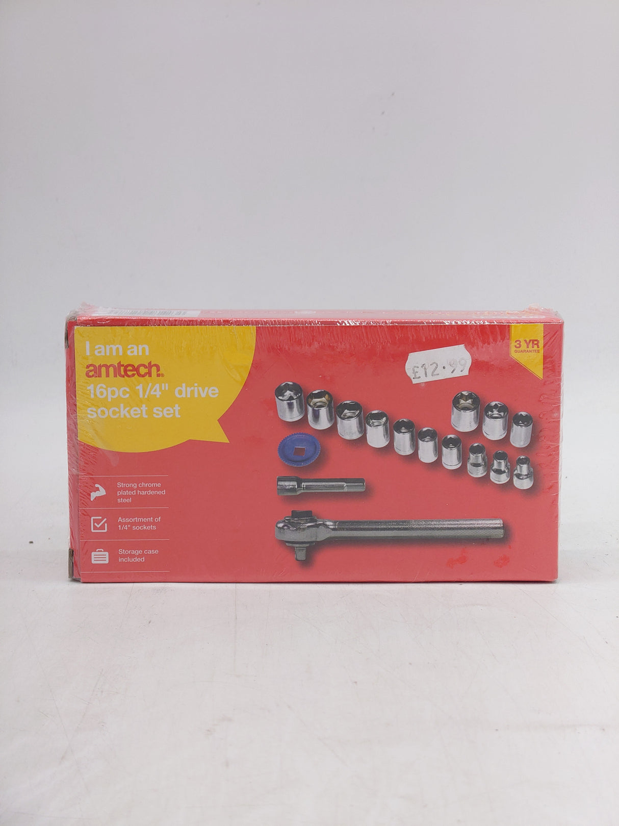 Amtech 1/4" socket set (16pc)