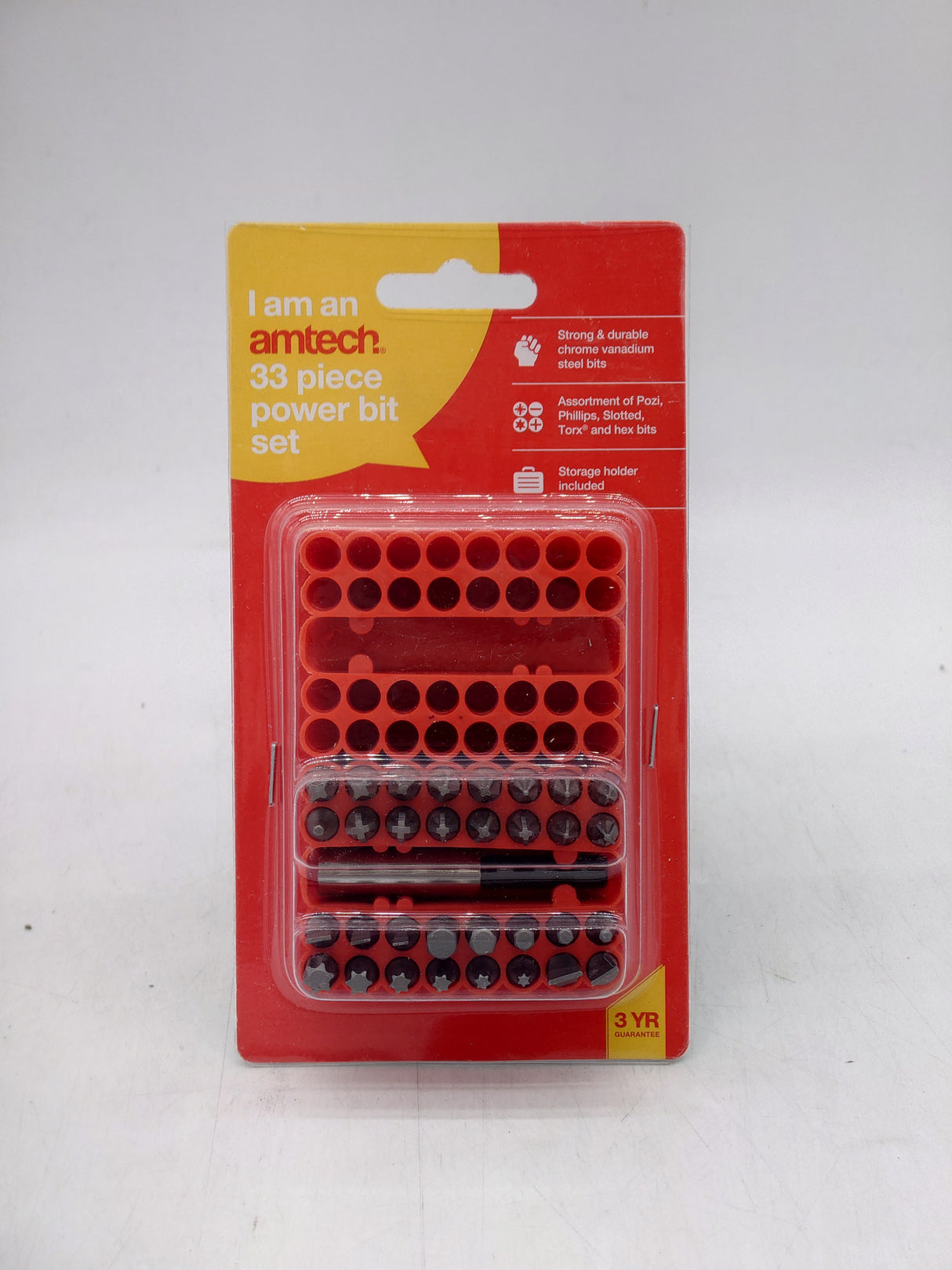 Amtech power bit set (33pc)