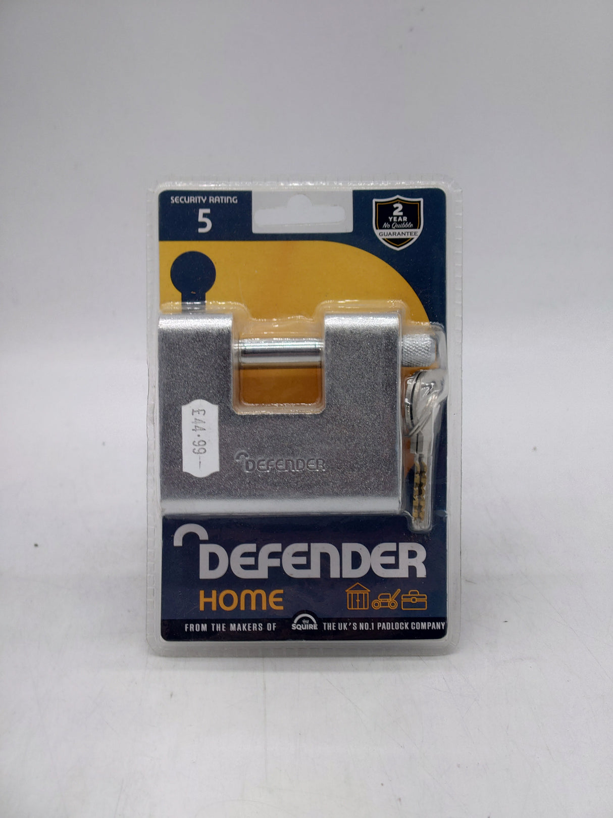 Defender home hardened steel shackle padlock