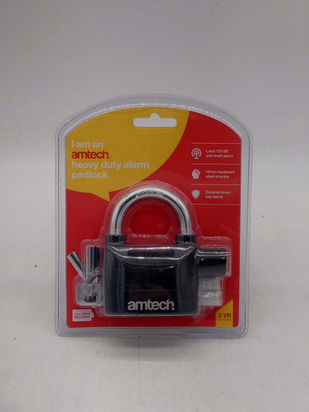 Amtech heavy duty alarm padlock