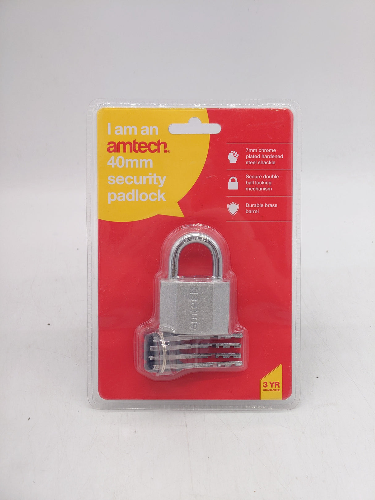 Amtech 40mm security padlock