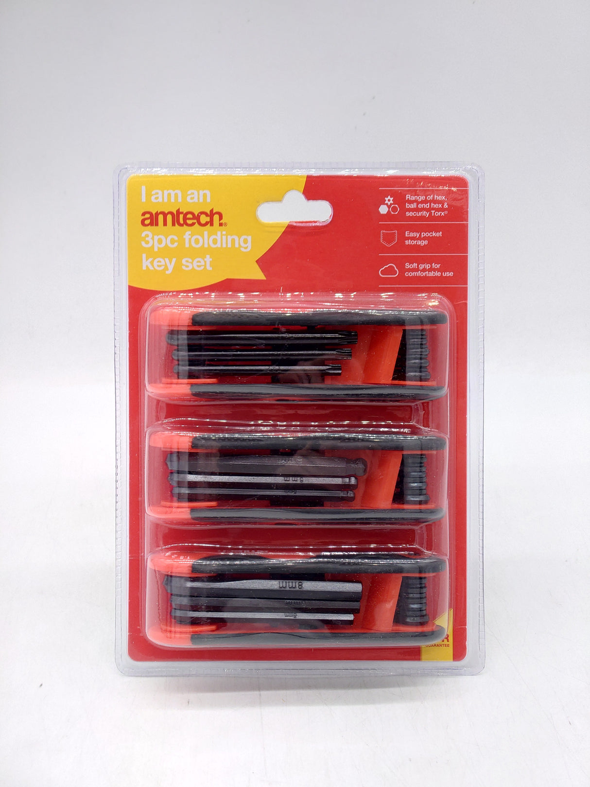 Amtech folding key set (3pc)