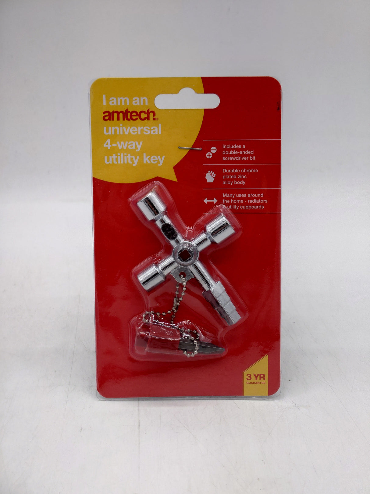 Amtech universal 4-way utility key