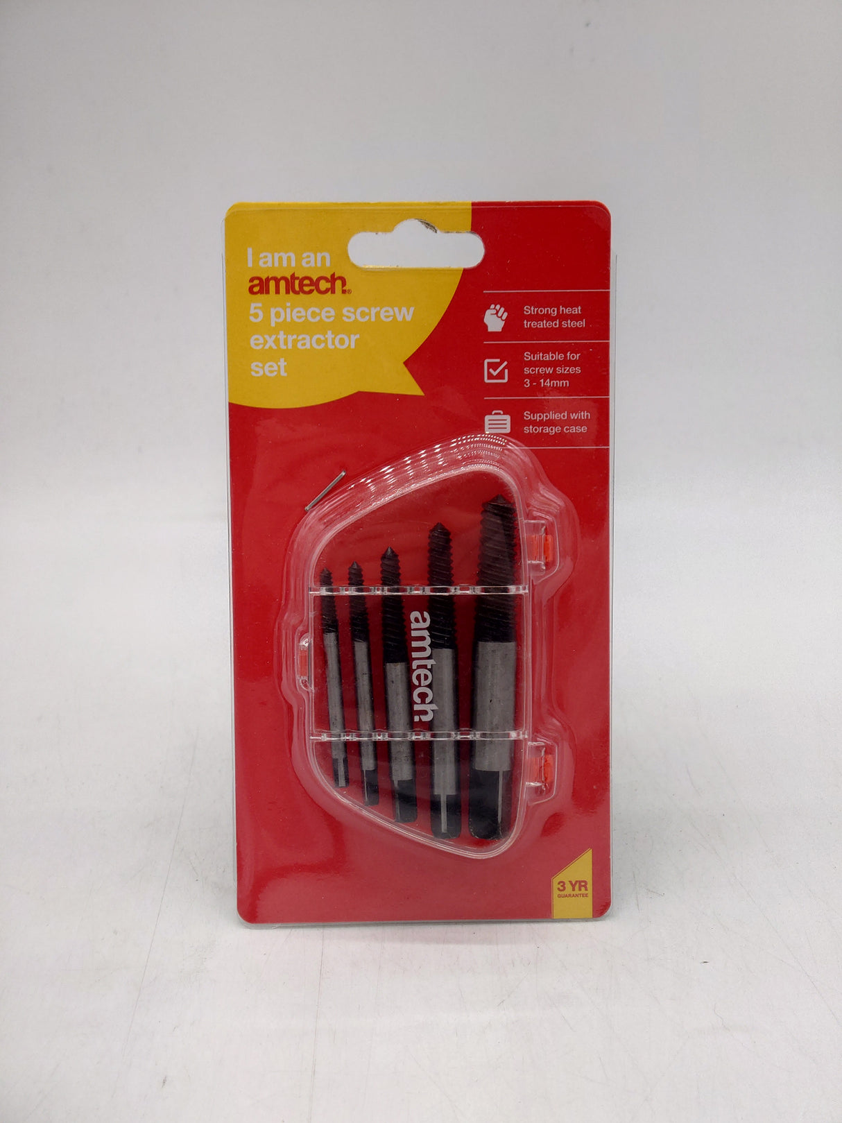 Amtech screw extractor set (5pc)