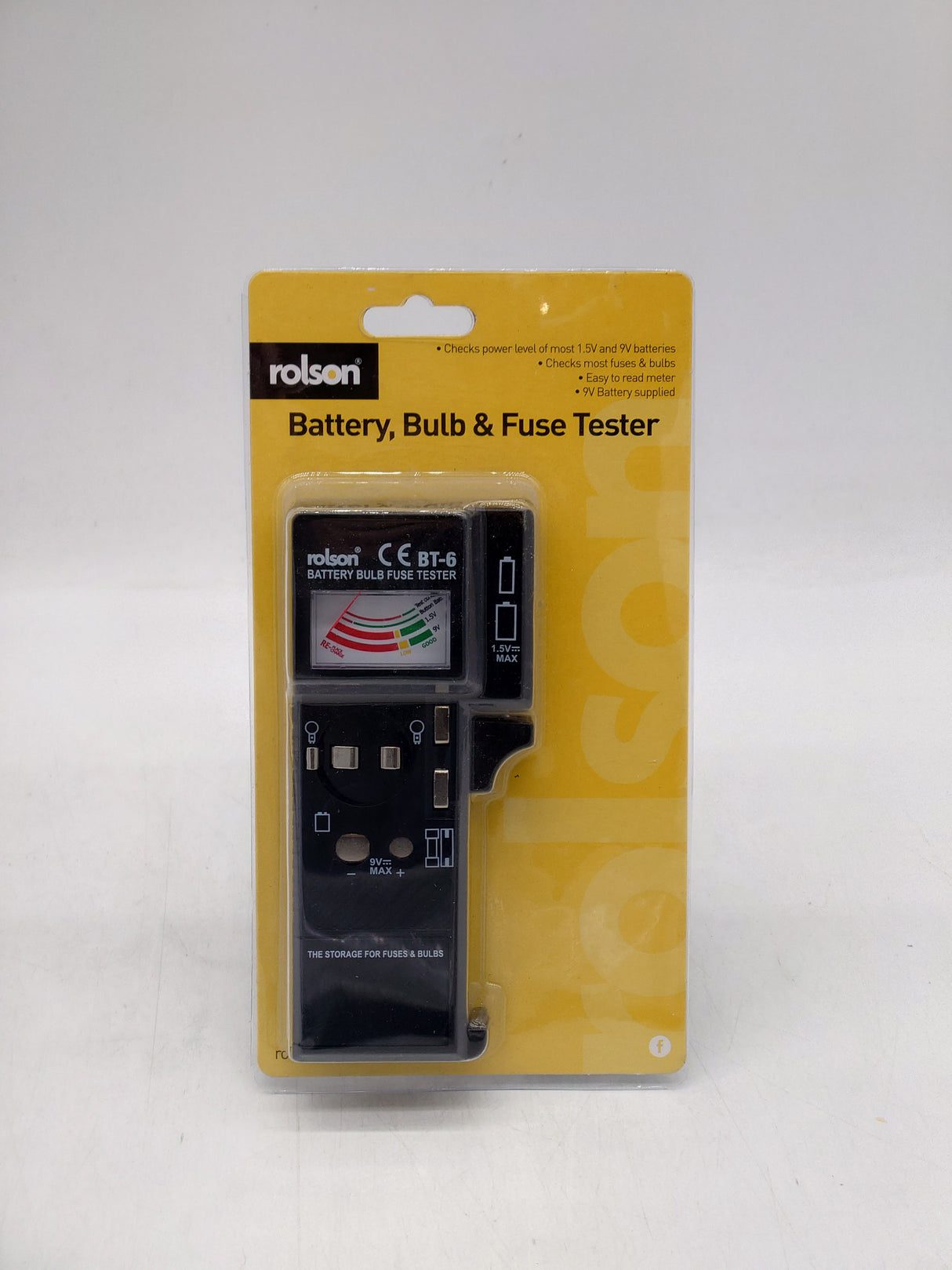 Rolson battery, bulb & fuse tester