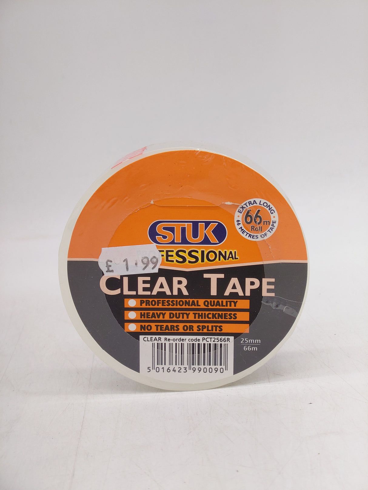 STUK clear tape (25mm x 66m)