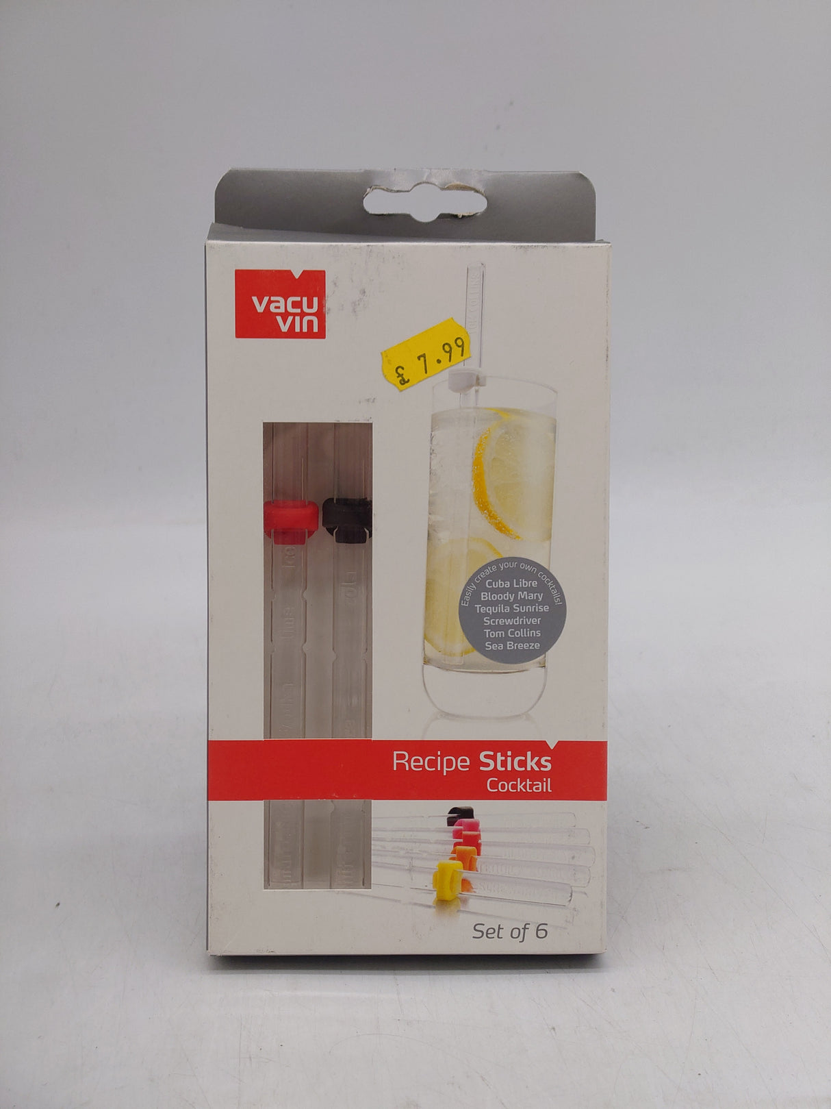 VacuVin recipe cocktail sticks (6pc)