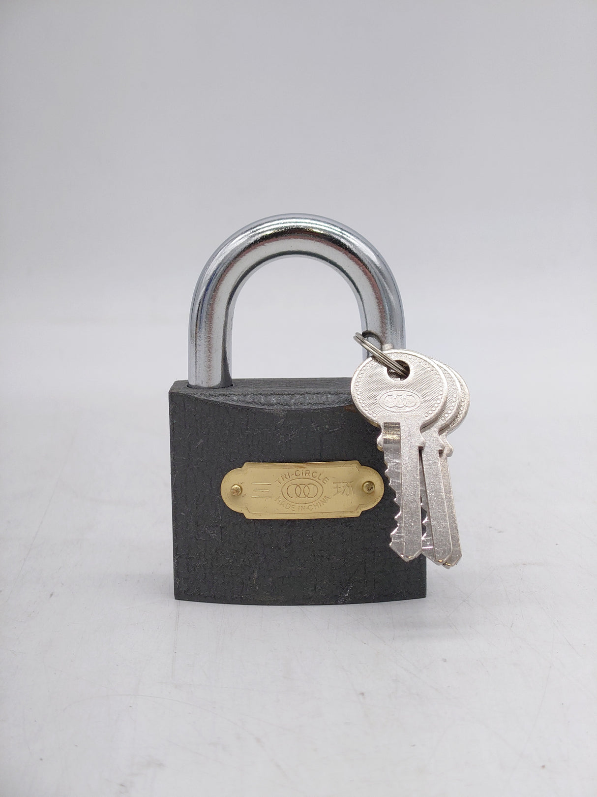 Tri-circle iron padlock (65mm)