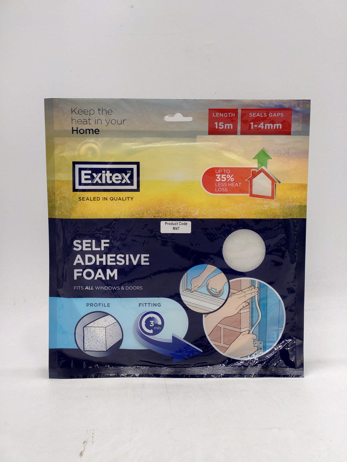 Exitex self adhesive foam (15m)