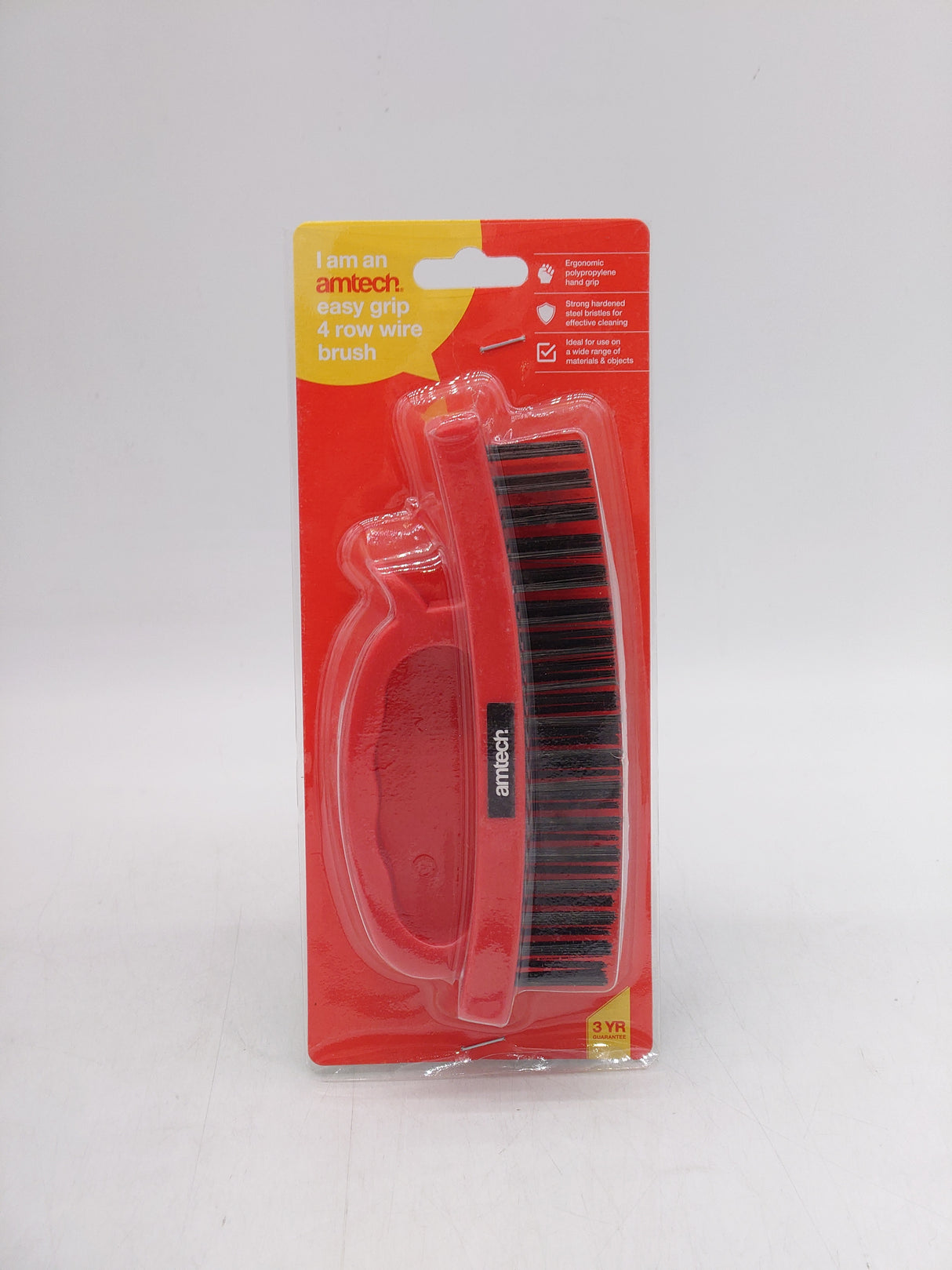 Amtech easy grip wire brush