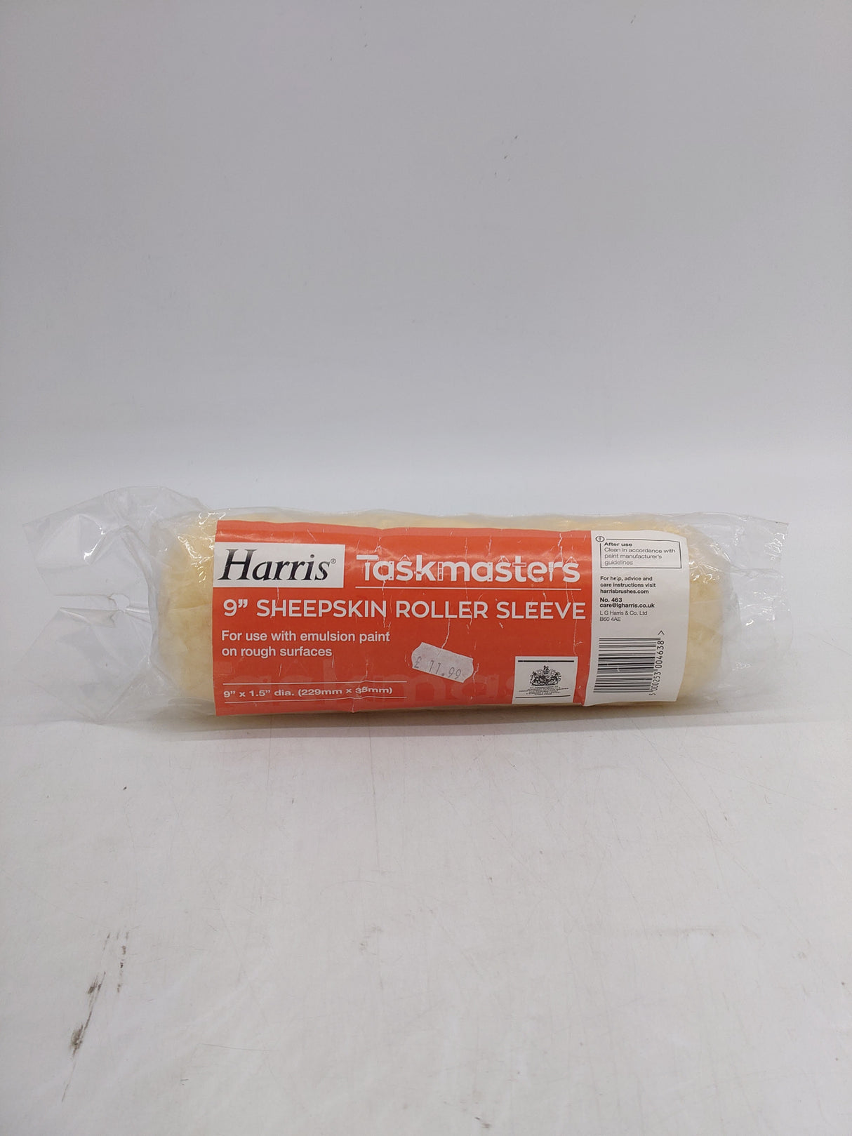 Harris sheepskin roller sleeve (9")