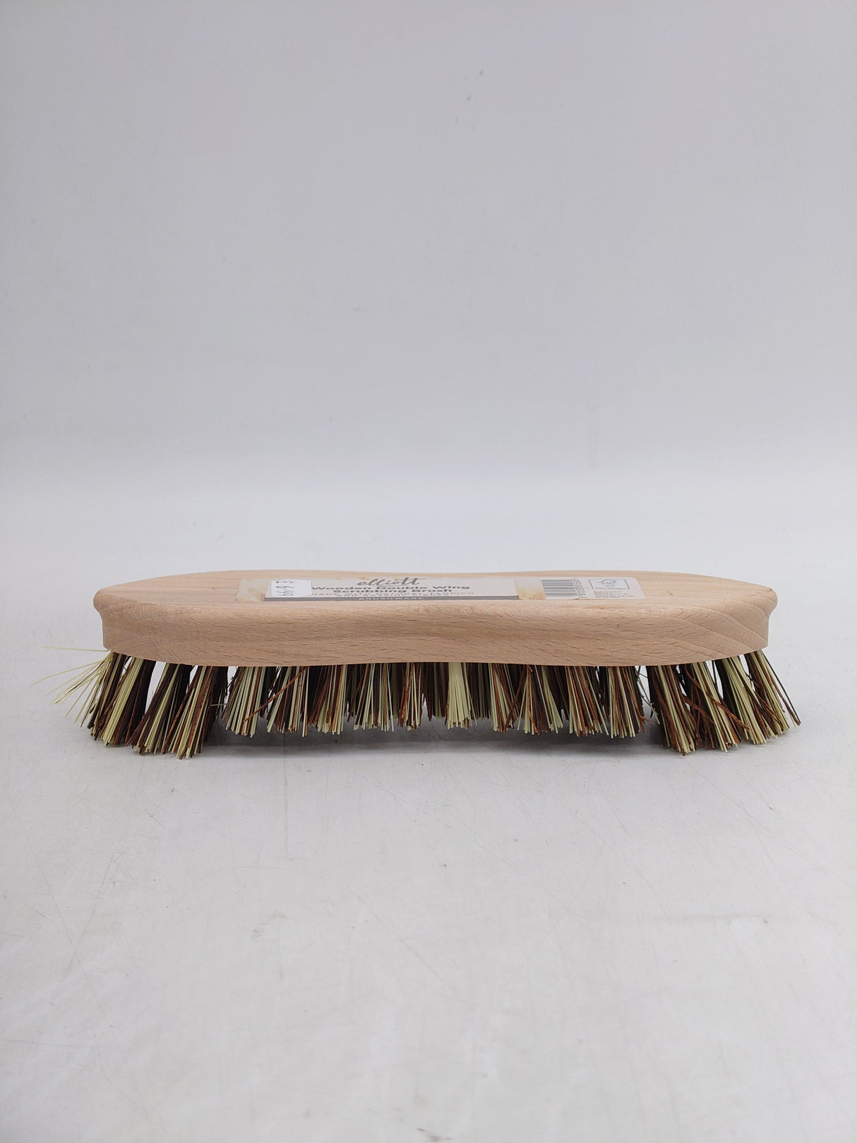 Elliott wooden double wing scrubbing brush