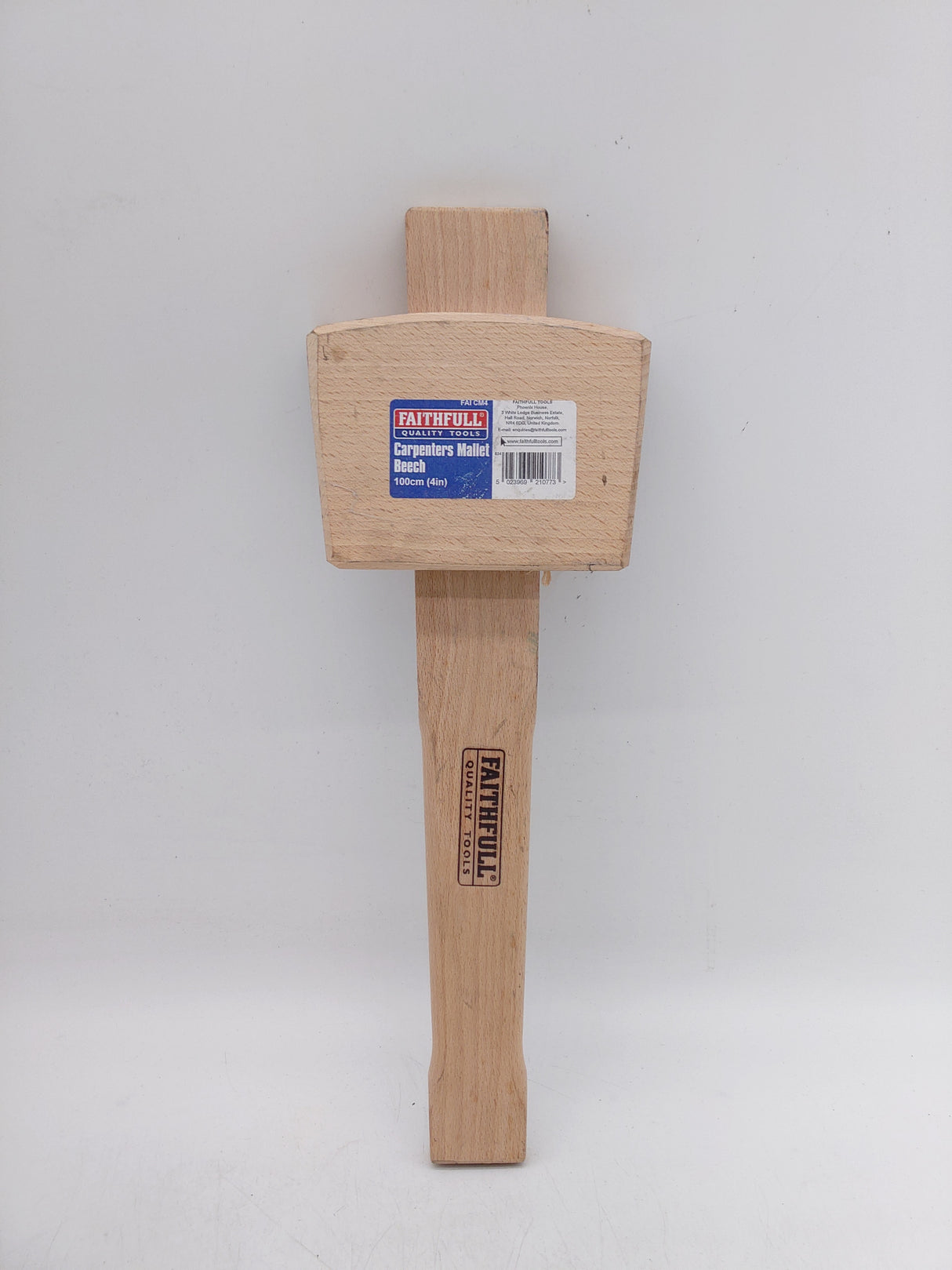 Faithfull tools carpenters beech mallet (4")