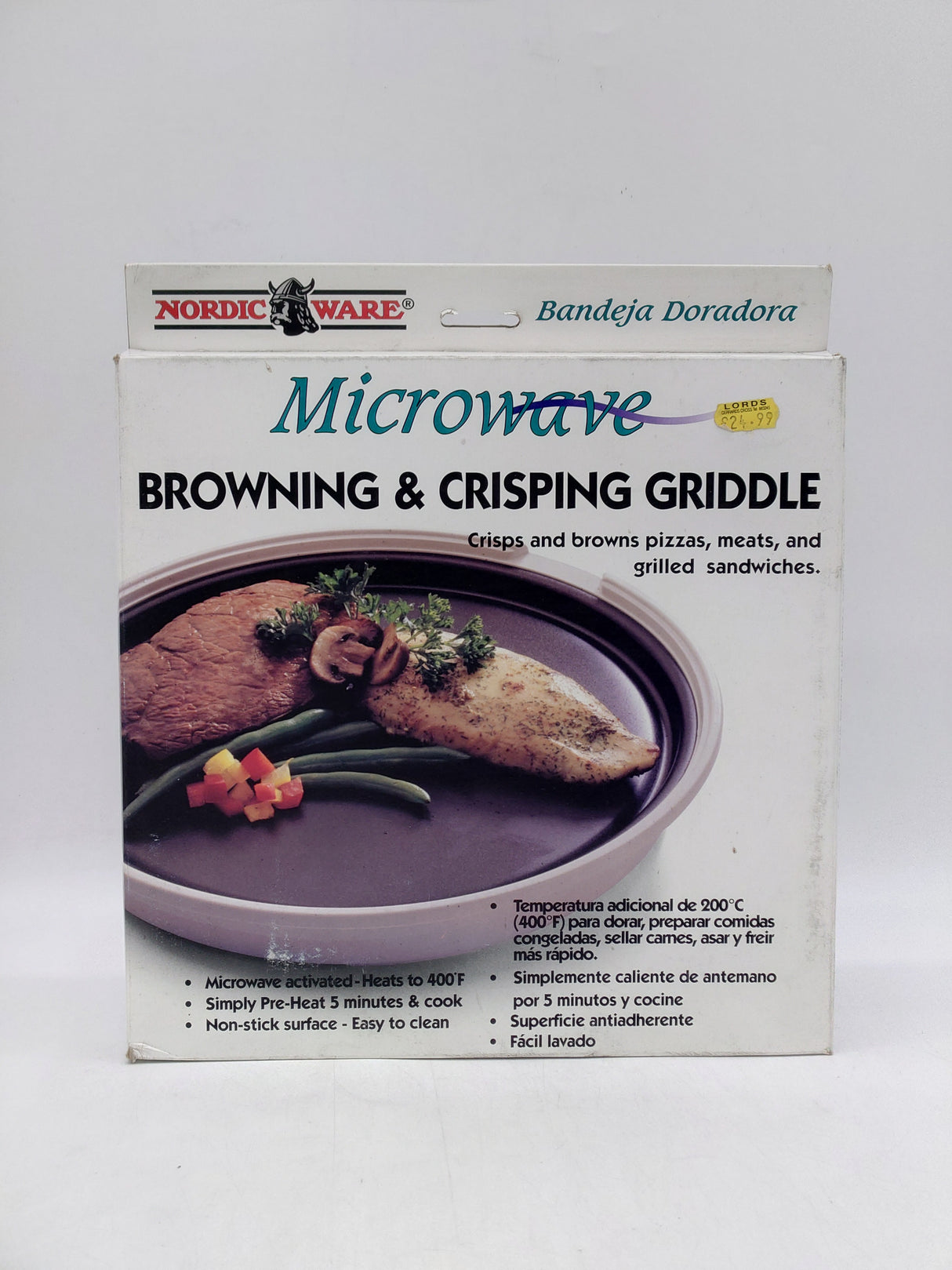 Nordic ware microwave browning & crisping griddle