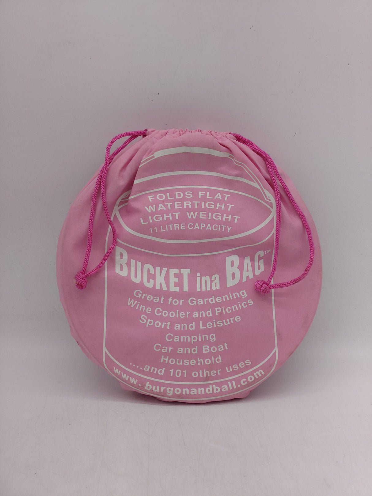 Fold Flat Bucket in a bag - pink (11L)