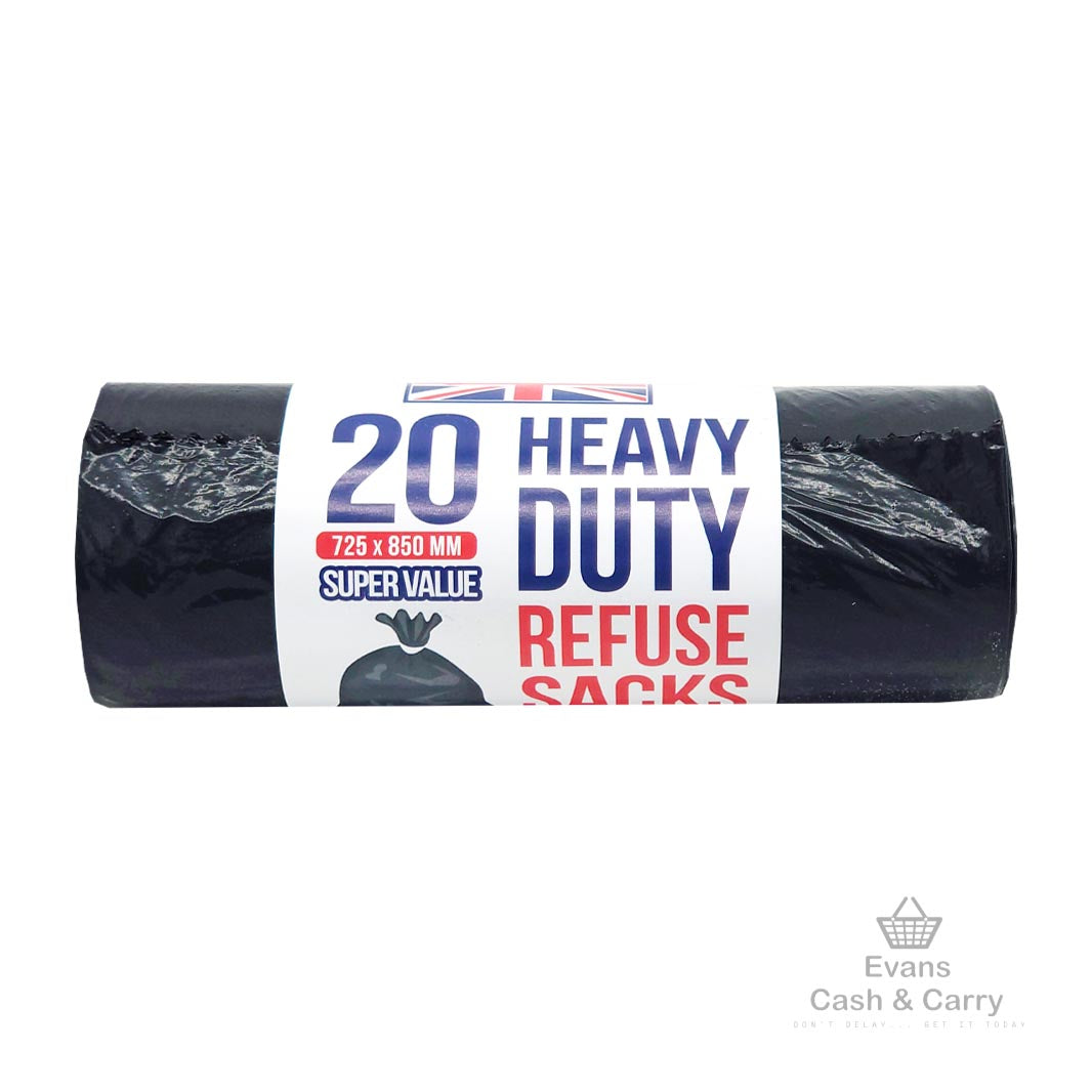 20 Heavy Duty Bin Bags