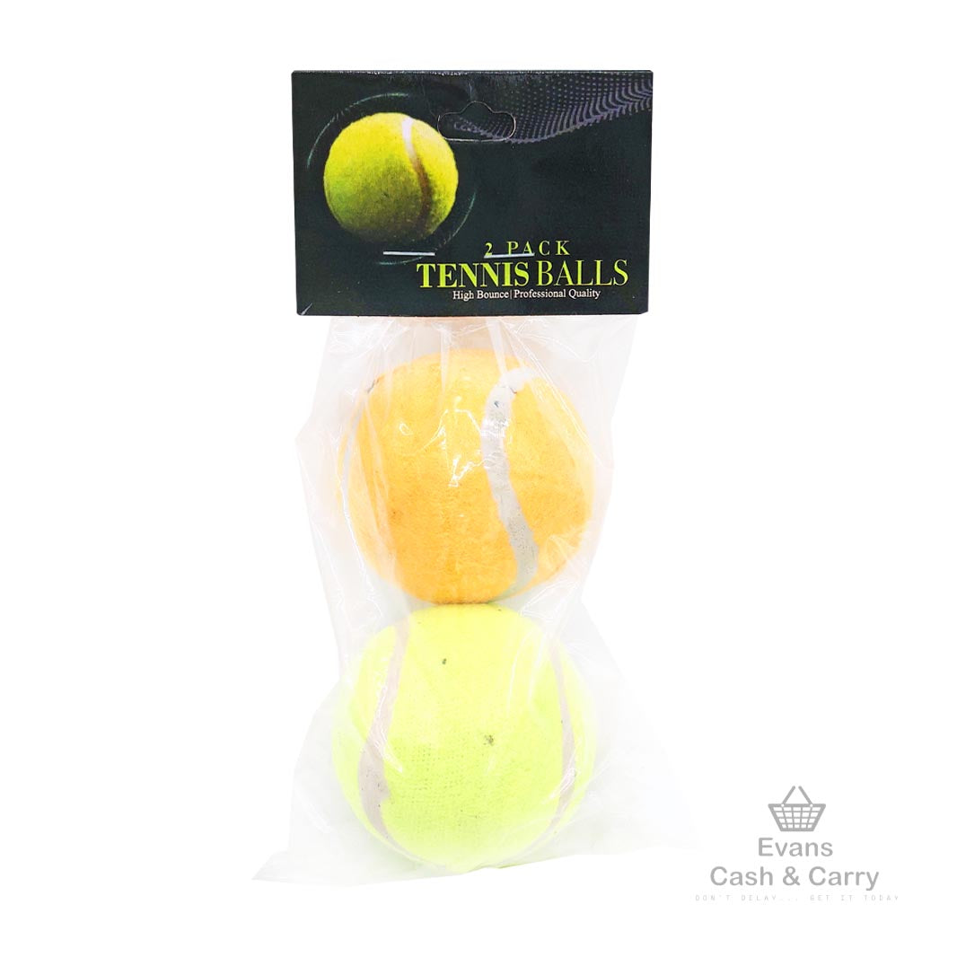 2 Pack Tennis Balls (Assorted Colours)