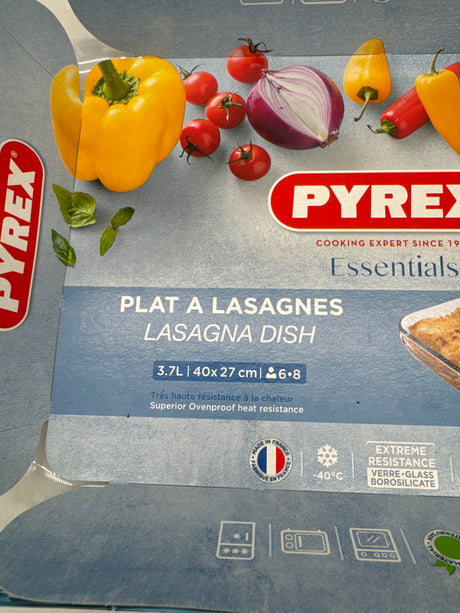 Pyrex lasagna dish