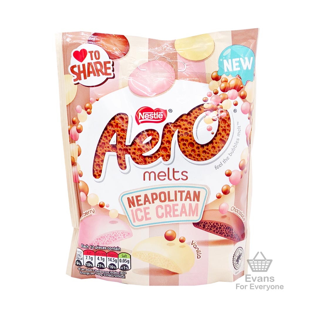 (BBE 02/25) Aero Melts - Neapolitan Ice Cream (86g) (70p each 4 for £2.50)