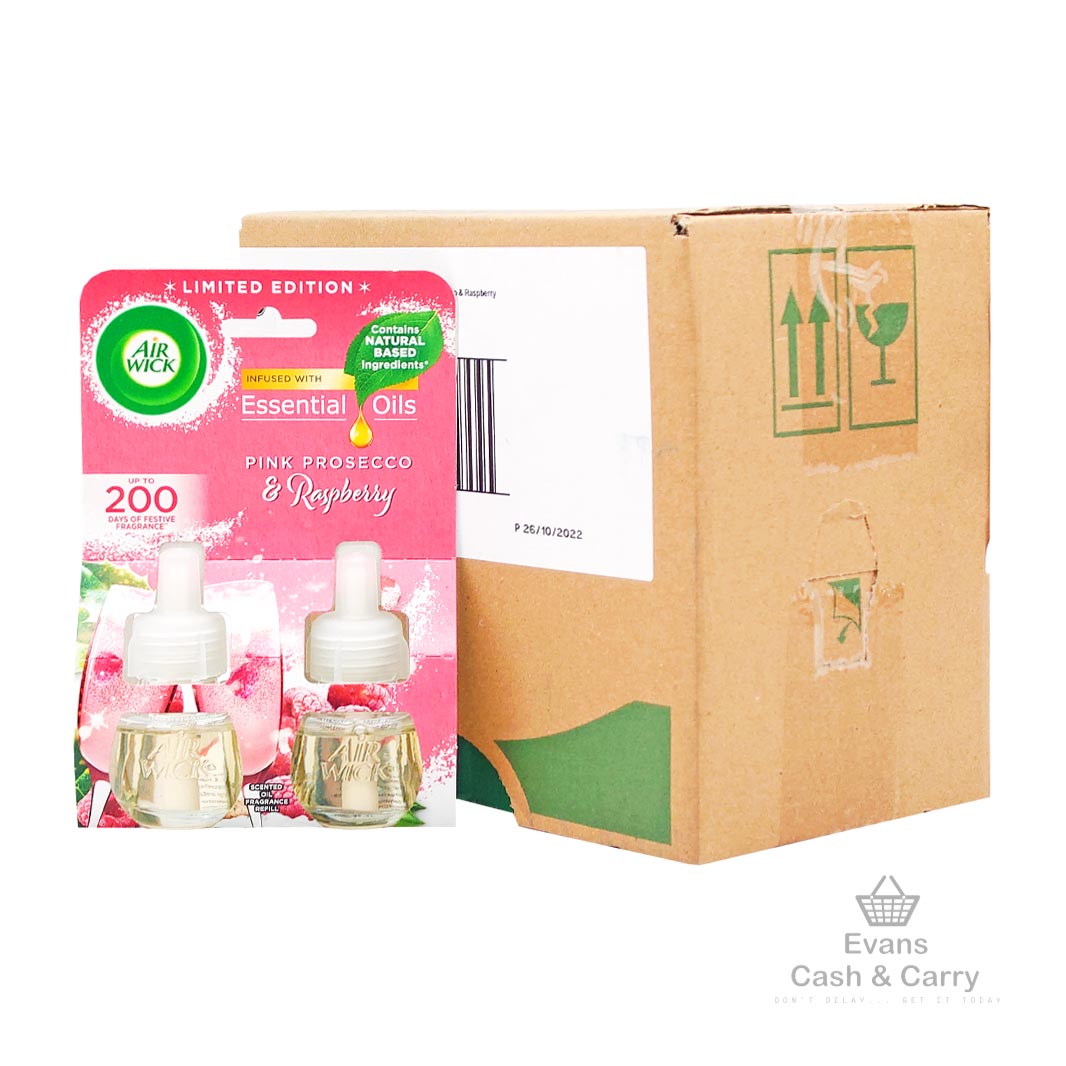 CASE of Airwick Pink Prosecco & Raspberry Twin Plug In Refills (5x 2x19ml)