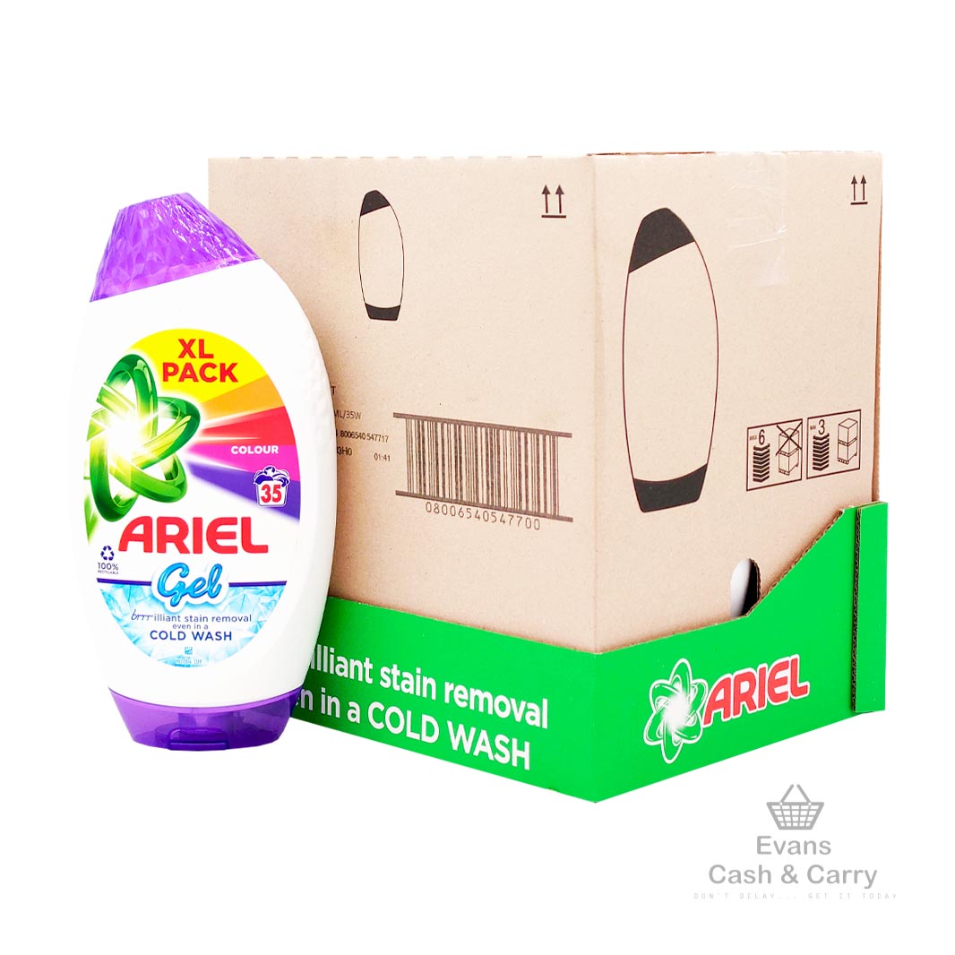 CASE of Ariel Colour Washing Liquid Laundry Detergent Gel XL Pack (6x35 Wash)