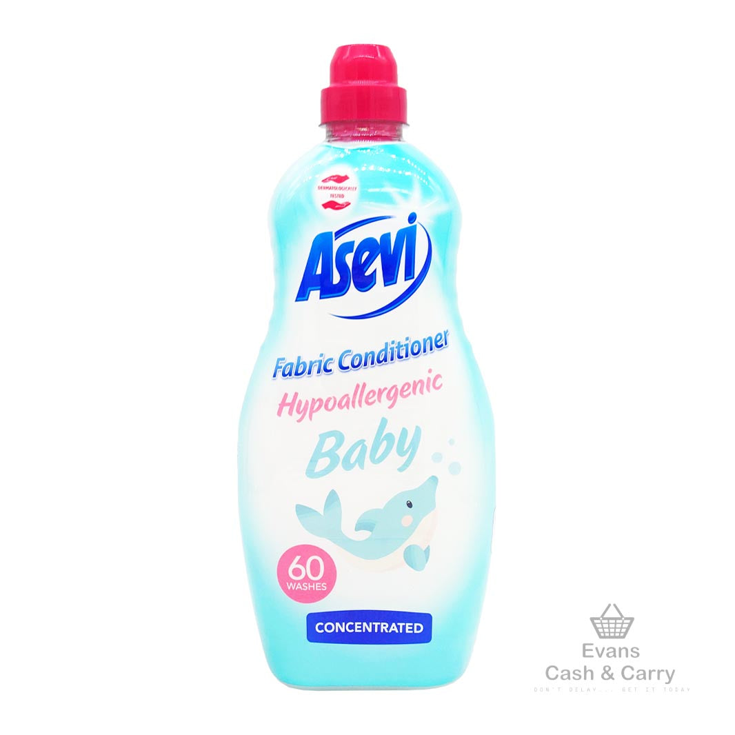 Asevi Fabric Softener Hypoallergenic Baby 60 wash (1.38L) (£3.50 each or 2 for £6.80)