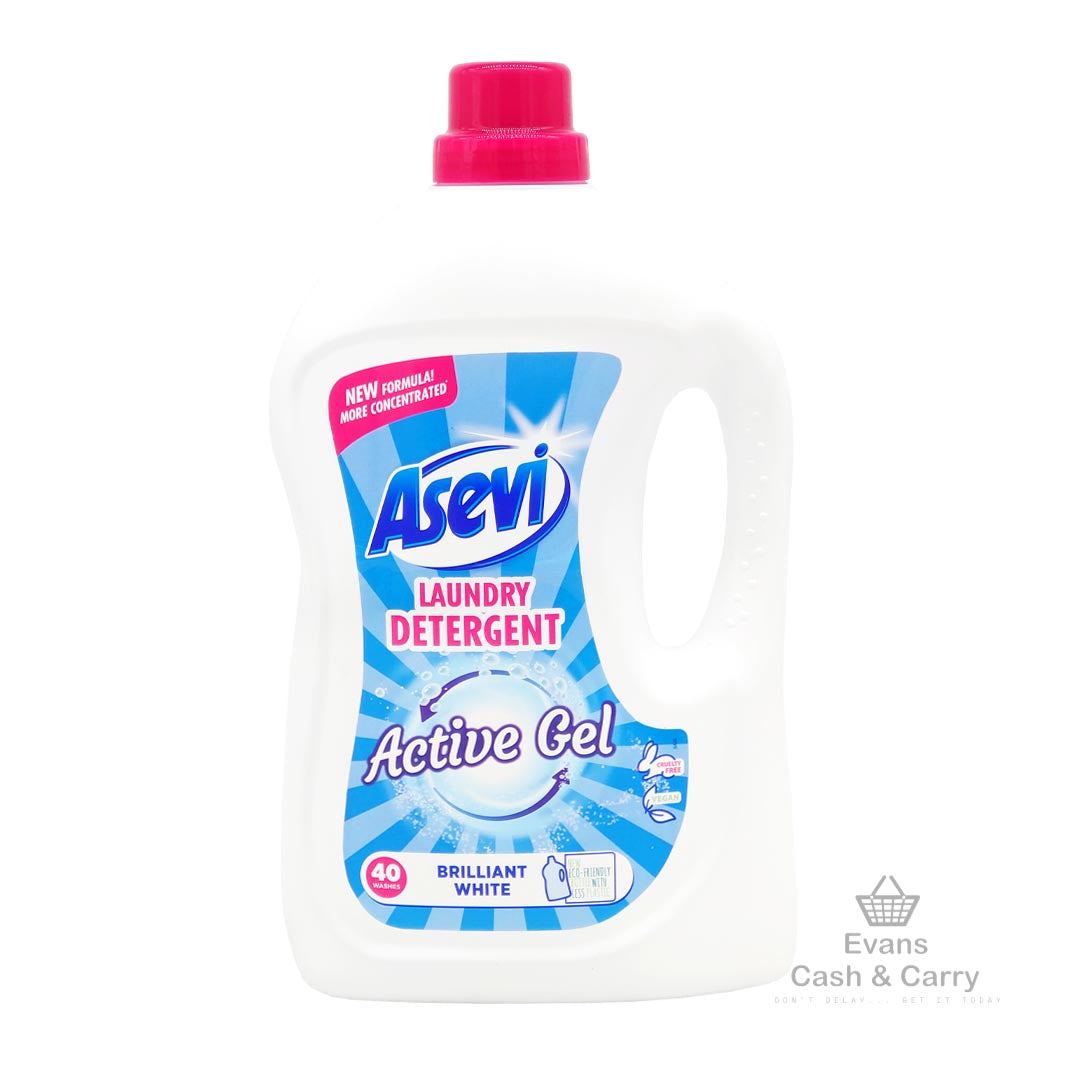 Asevi Liquid Laundry Detergent - Active Gel 40 Wash (2.4L)