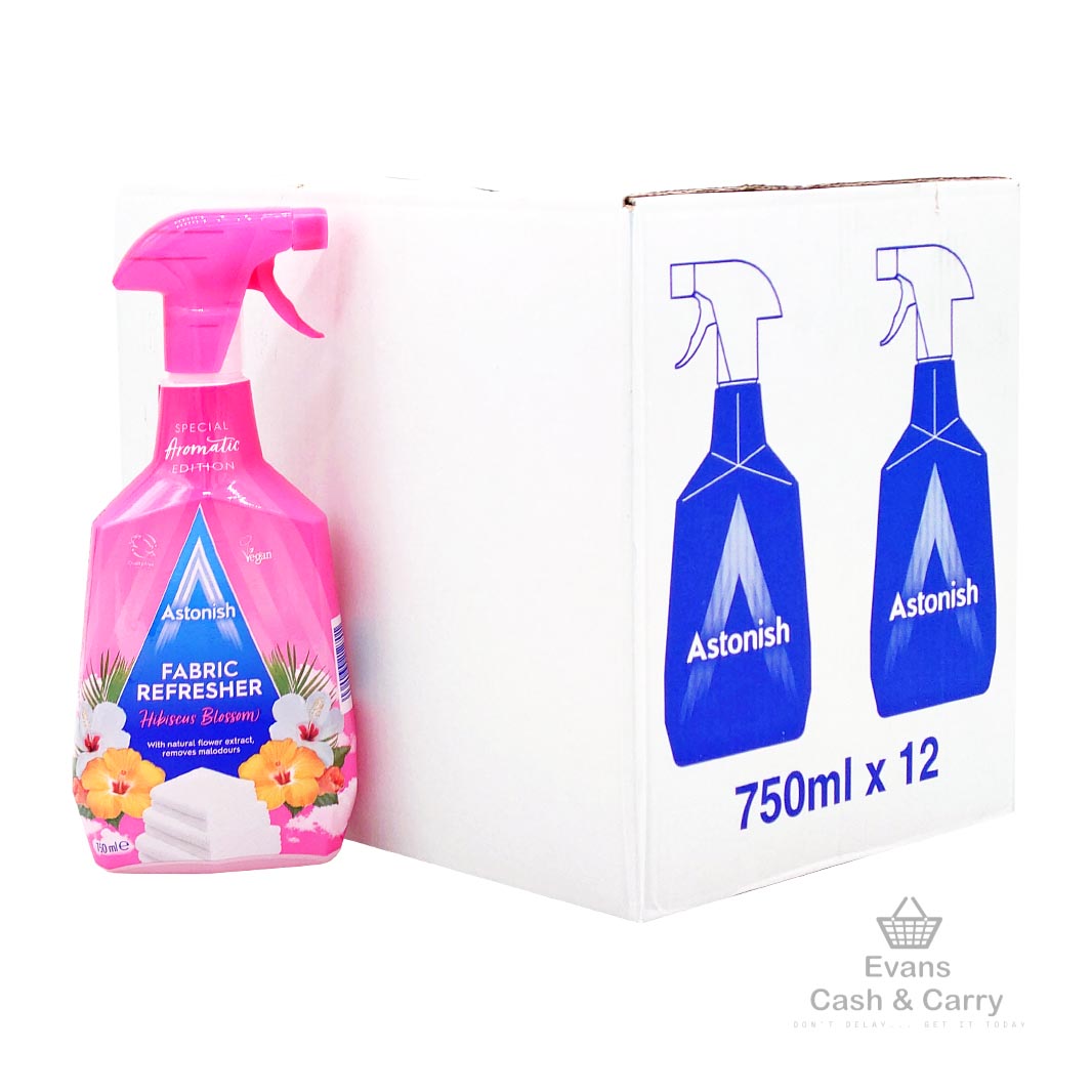 CASE of Astonish Fabric Freshener - Hibiscus Blossom (12x750ml)