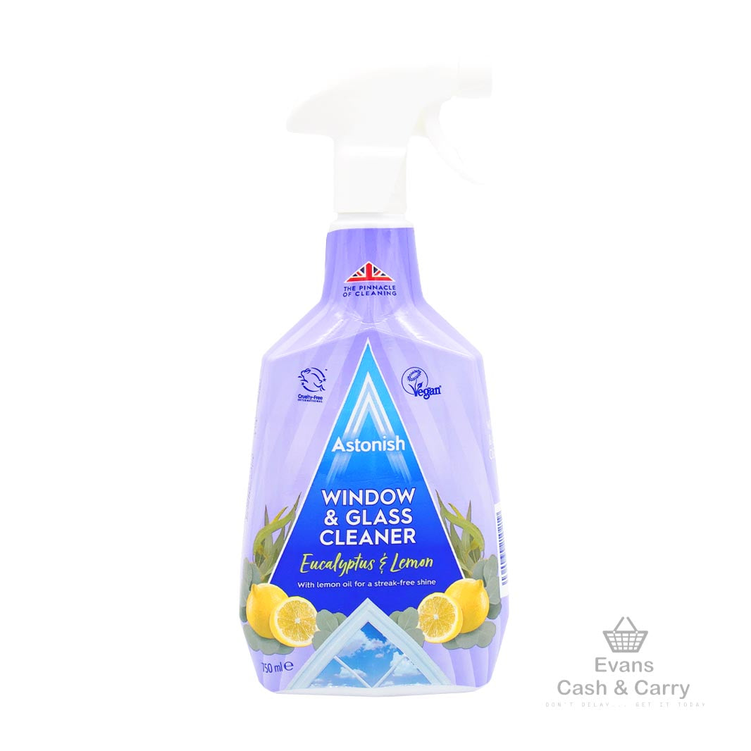 Astonish Window & Glass Cleaner - Eucalyptus & Lemon (750ml)