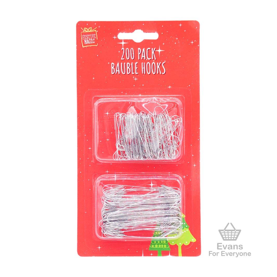 200 Pack Bauble Hooks