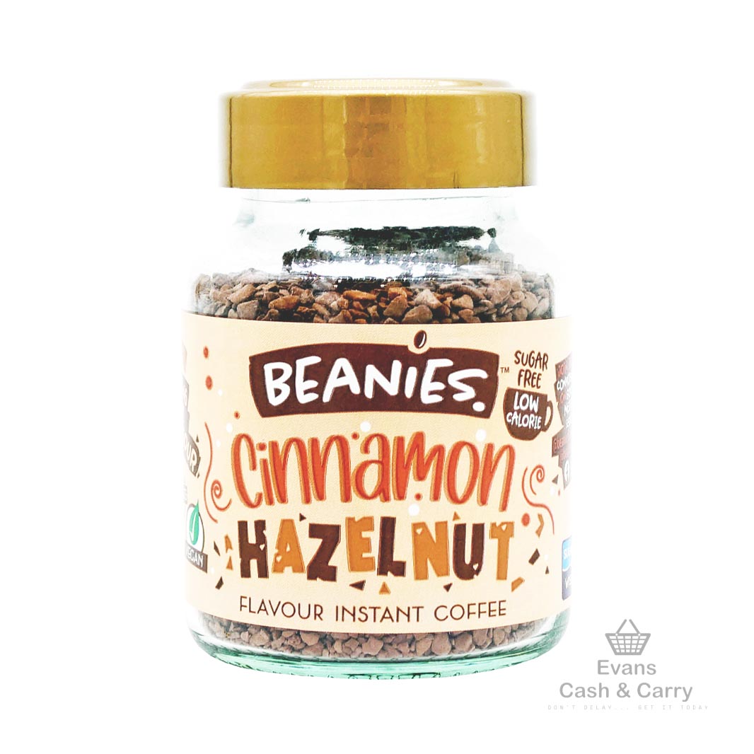 (BBE 20/12/24) Beanies Flavoured Instant Coffee - Cinnamon Hazelnut (50g)