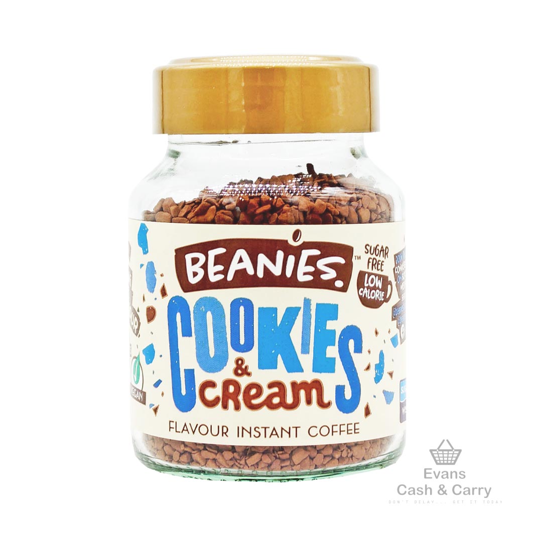 (BBE 21/12/24) Beanies Flavoured Instant Coffee - Cookie's & Cream (50g)