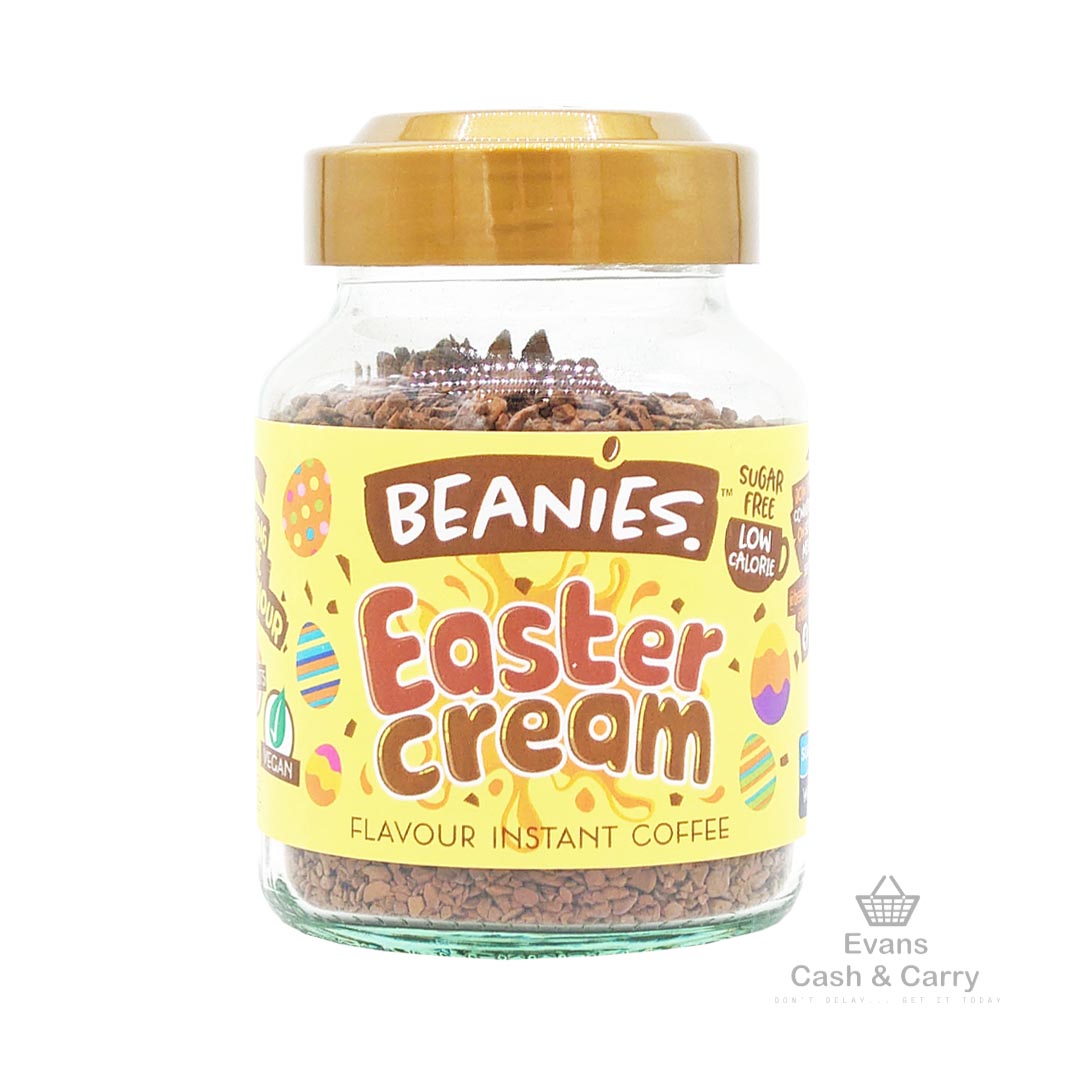 (BBE 03/11/24) Beanies Flavoured Instant Coffee - Easter Cream (50g)