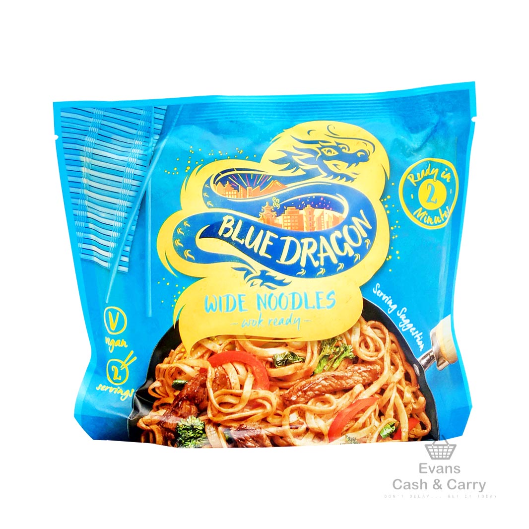 (BBE - 31/03/24) Blue Dragon Wok Ready Noodles - Wide (300g) (£1 each / 2 for £1.80)