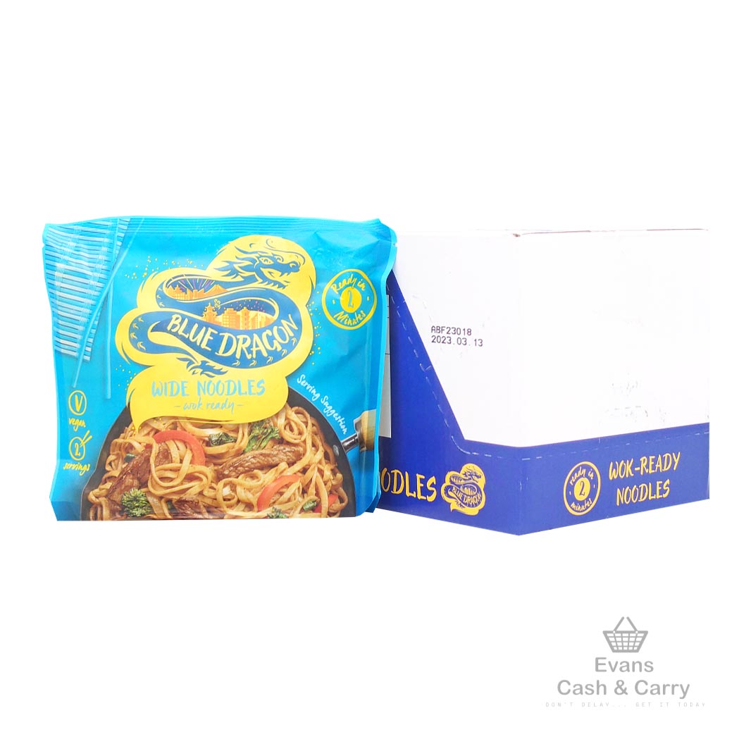 CASE of (BBE - 31/03/24) Blue Dragon Wok Ready Noodles - Wide (6x300g)