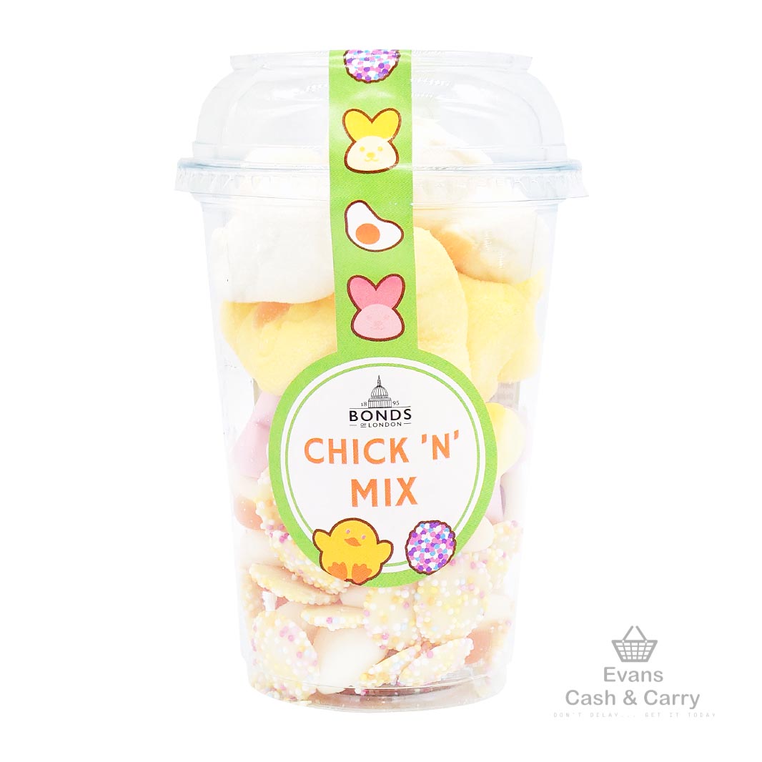 (BBE - 12/24) Bonds of London Chick 'n' Mix Sweets Cup (230g) (£2.40 each or 2 for £4.40)