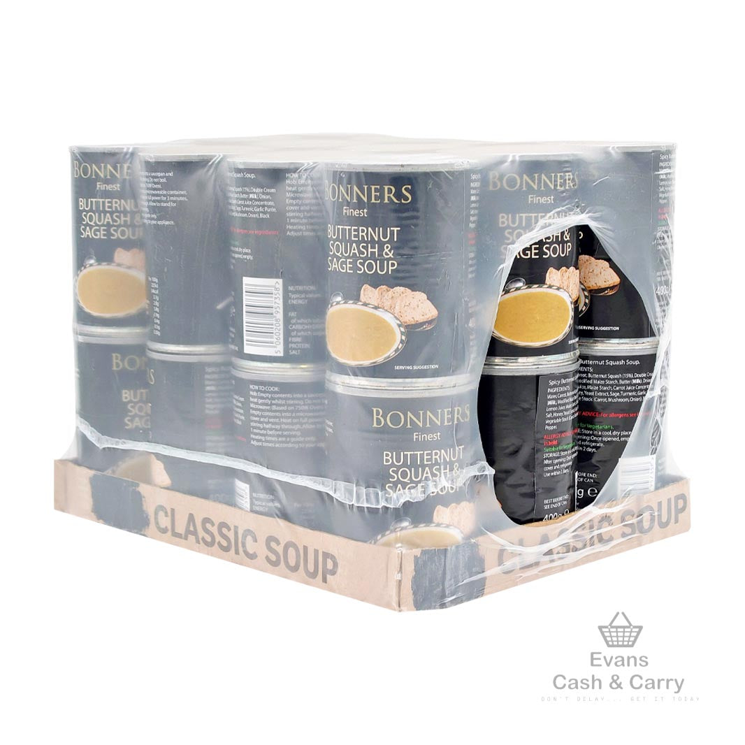 CASE of Bonners Butternut Squash & Sage Soup (24x400g)