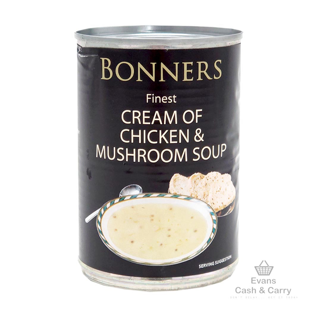 (BBE - 08/24) Bonners Cream of Chicken & Mushroom Soup (400g)