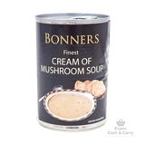 Bonners Winter Warmer Bundle - 2x (BBE 12/24) Cream of Mushroom Soup (400g) / 2x (BBE 03/25) Butternut Squash & Sage Soup (400g) / 3x (BBE 05/26) Baked Beans (400g) / 3x (BBE 10/26) Spaghetti Rings (395g)