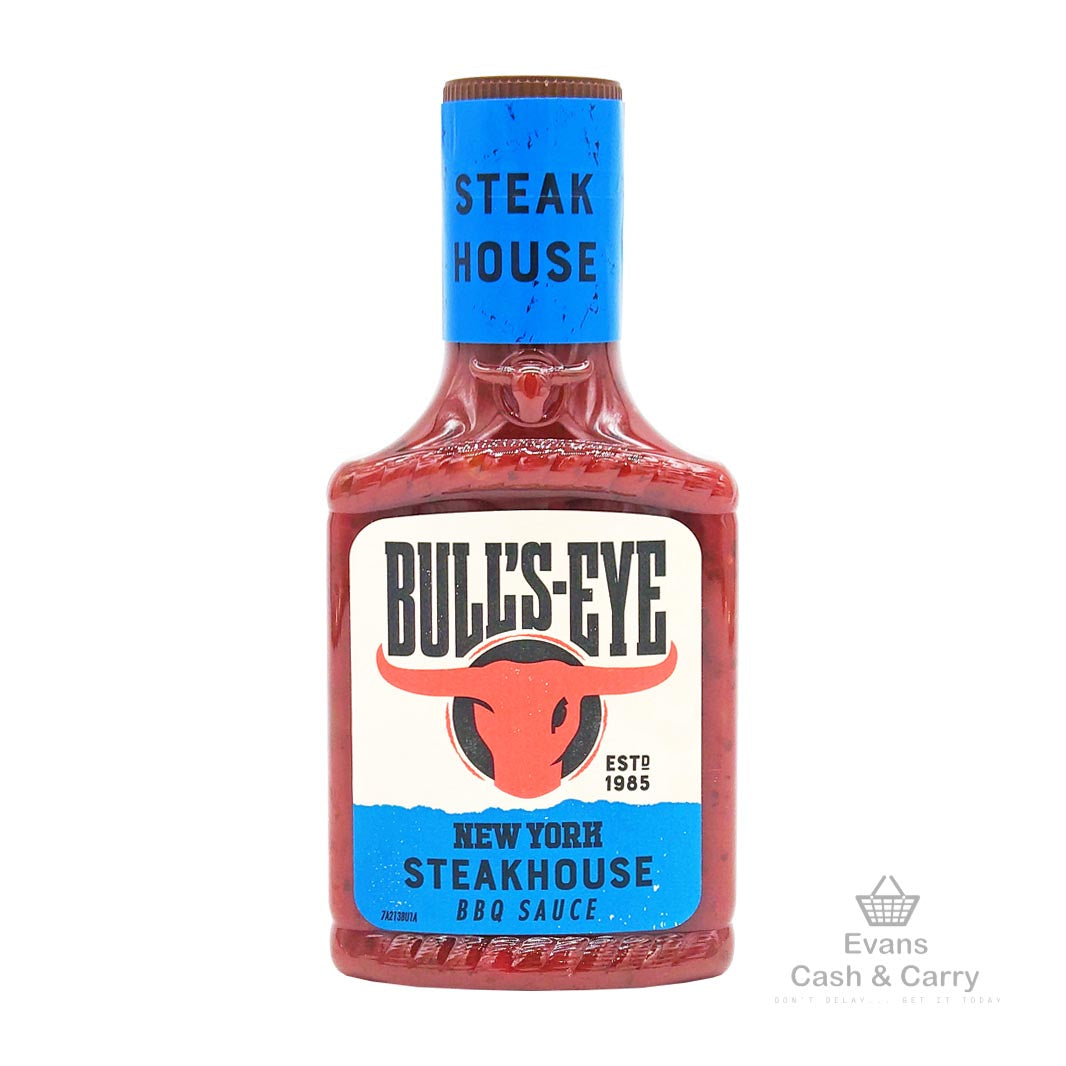 (BBE 18/04/24) Bull's-Eye New York Steakhouse BBQ Sauce (300ml) (90p each or 2 for £1.60)