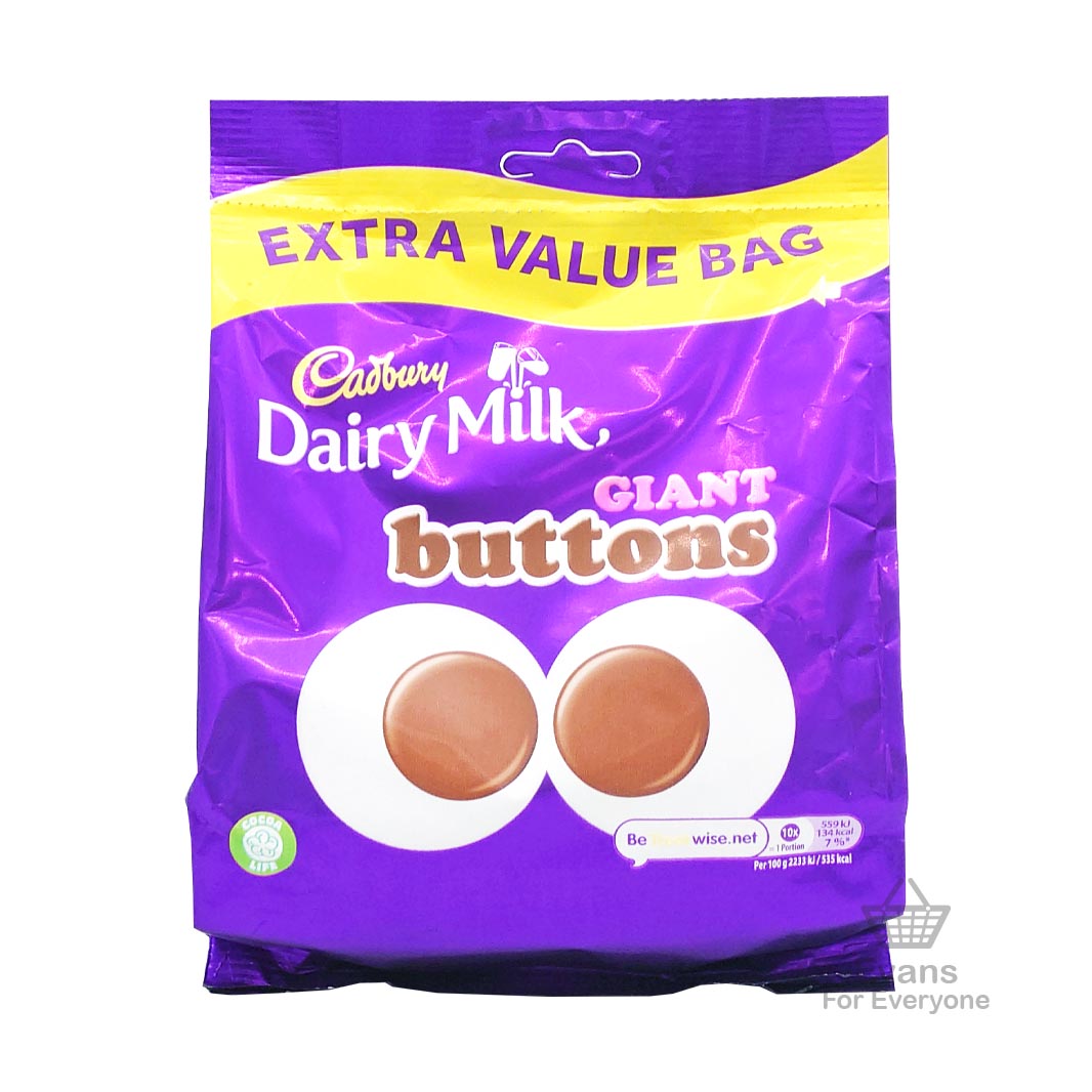 (BBE 31/03/25) Cadbury Extra Value Giant Buttons (330g) (£3.20 each 2 for £6)