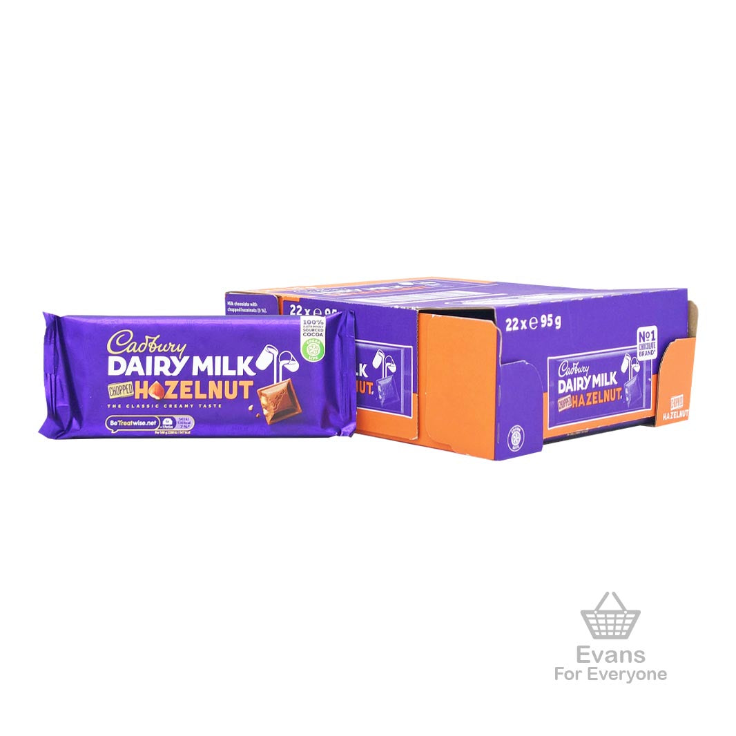 (BBE 04/02/25) CASE OF Cadbury Hazelnut Bar (22x95g)