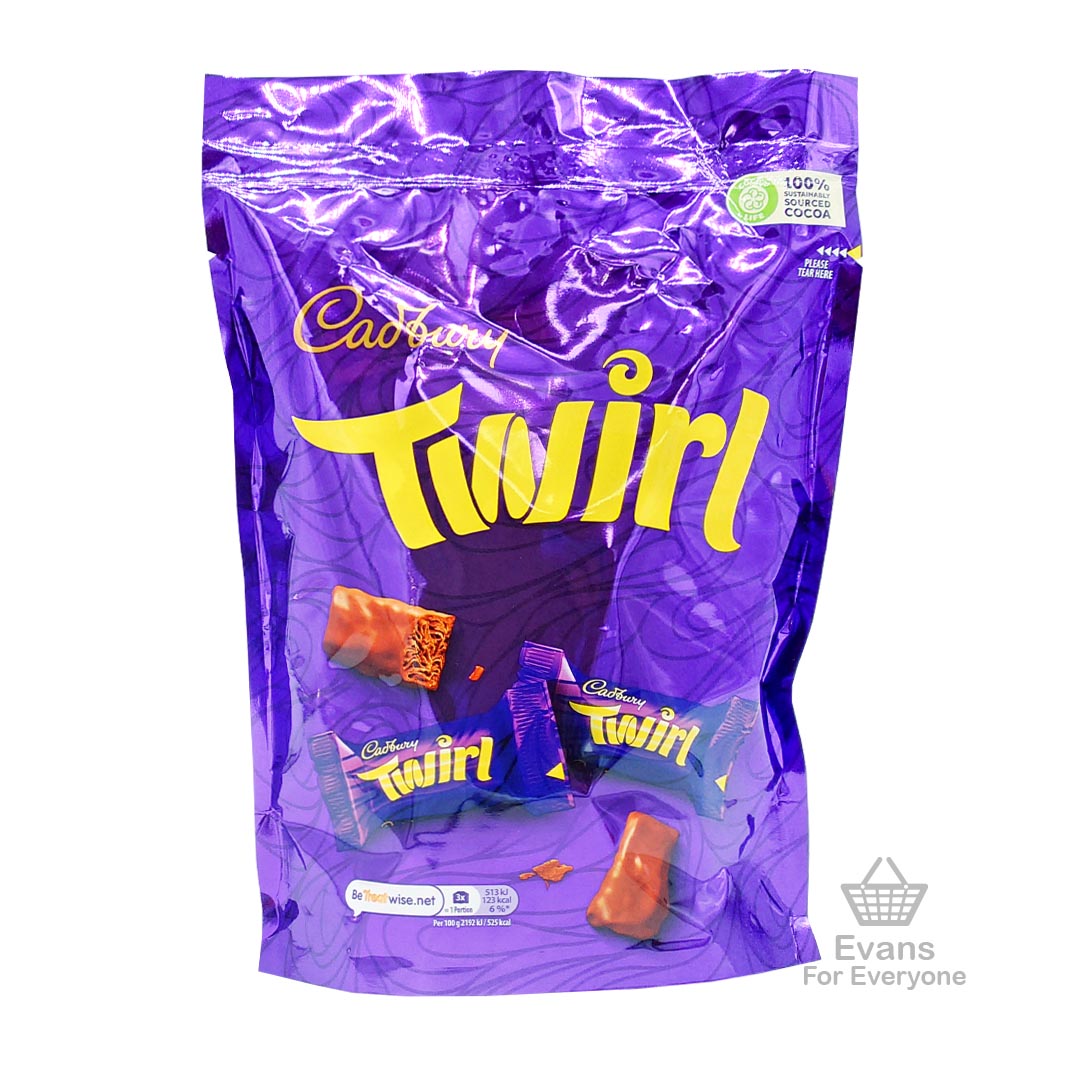 (BBE 31/03/25) Cadbury Twirl Pouch (300g) (£3.20 each 2 for £6)