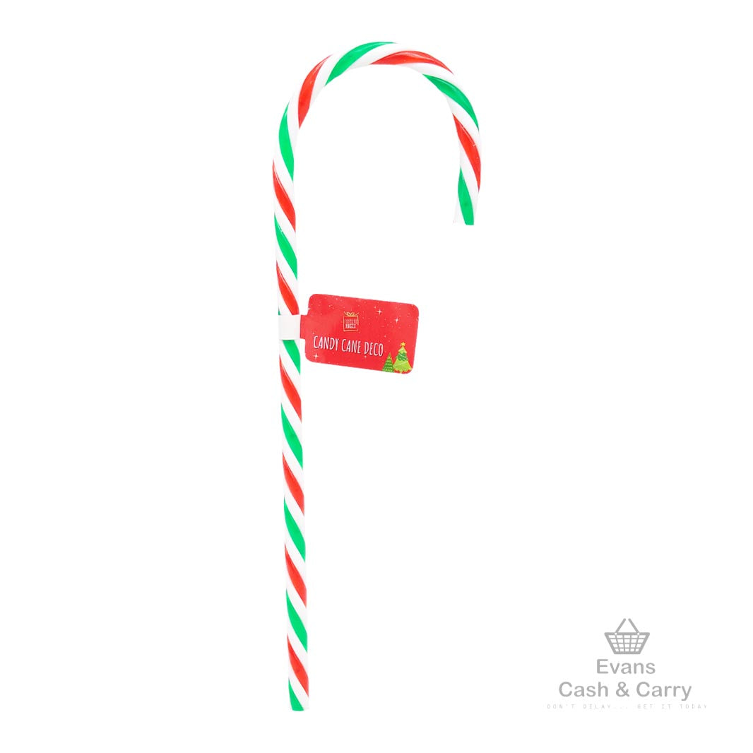 30cm Candy Cane Deco (Assorted) (80p each or 3 for £2)