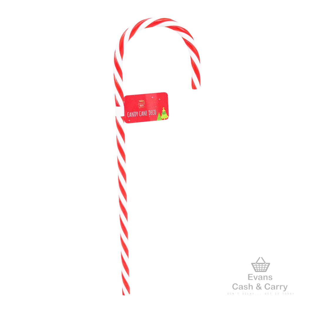 30cm Candy Cane Deco (Assorted) (80p each or 3 for £2)