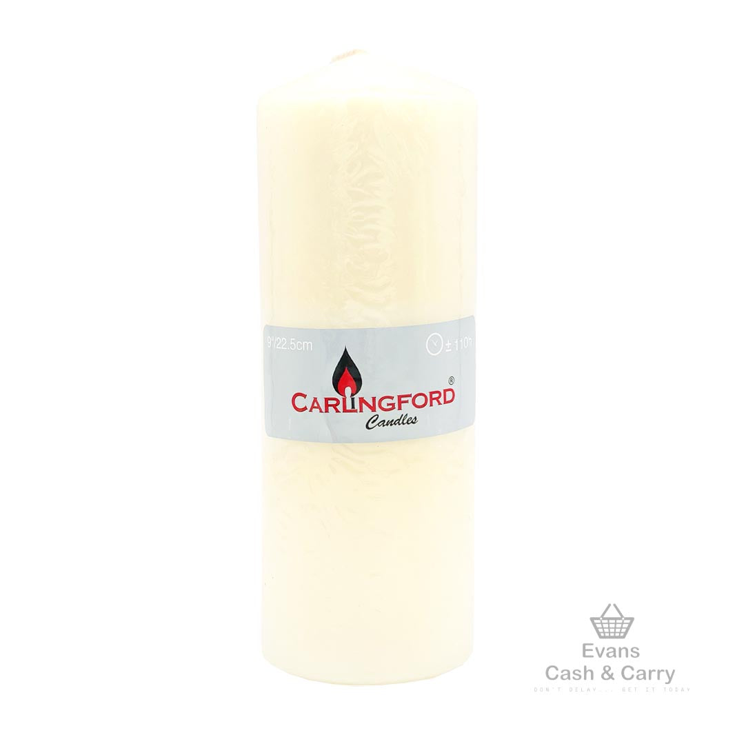 Carlingford 110hr Church Candle - White (£5.50 each / 2 for £10)