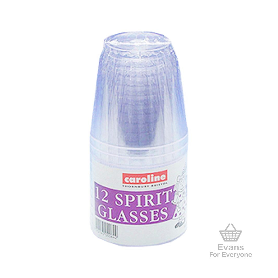 Caroline Spirit Glasses (Pack of 12) - 250ml
